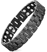 MagEnergy Mens Copper Magnetic Bracelets, 99.9% Pure Copper Bracelet with Double-Row Strength Mag...