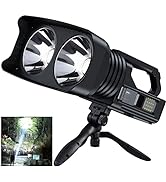 MIXILIN Rechargeable Spotlight, 100000 Lumens Handheld Hunting Flashlight Led Spot Light with Cob...
