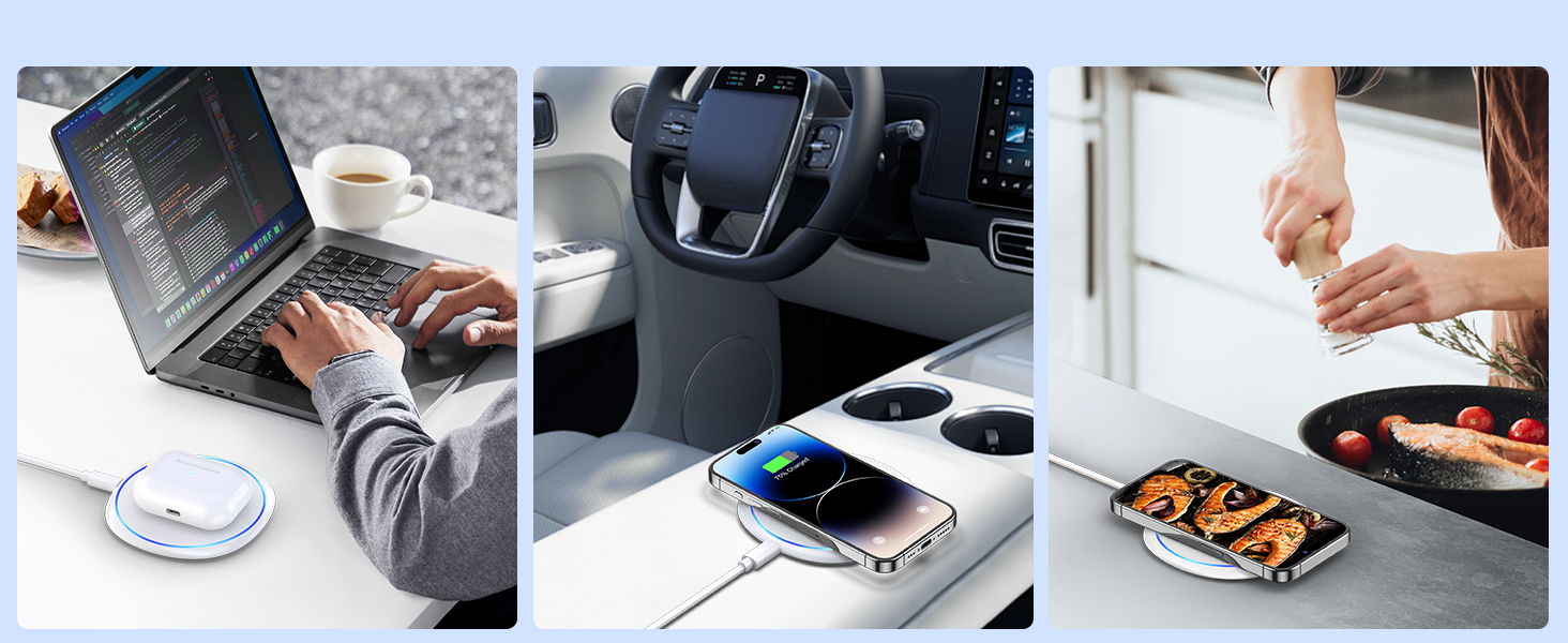 HOME OFFICE CAR WIRELESS CHARGING PAD