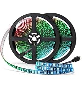 SUPERNIGHT LED Strip Lights, 16.4FT 5M SMD 5050 Waterproof 300LEDs RGB Color Changing Flexible LE...