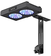 NICREW 100 Watts Aquarium LED Reef Light, Dimmable Full Spectrum Marine LED for Saltwater Coral F...
