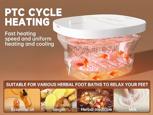 foot tube for soaking feet foot massager for circulation and pain relief collapsible foot bath