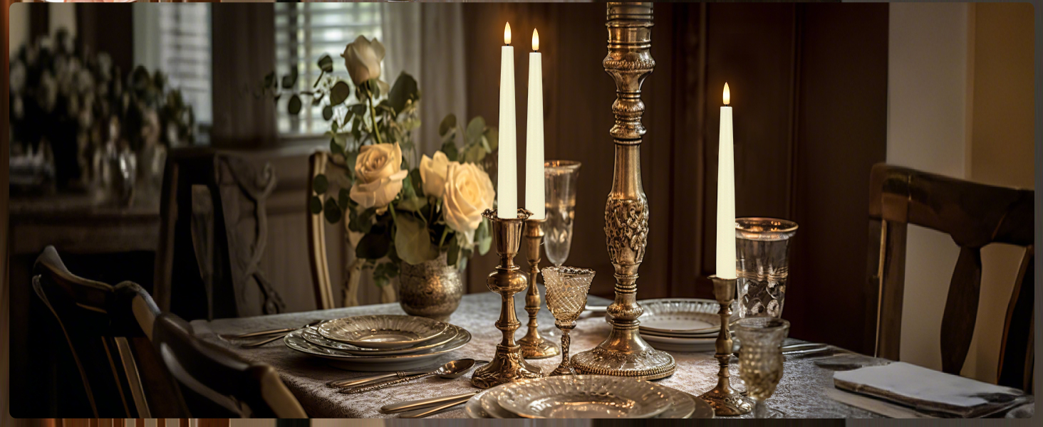 flameless candlesticks