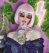 FEISEDY Vintage Small Sunglasses Oval Slender Metal Frame Candy Colors B2277