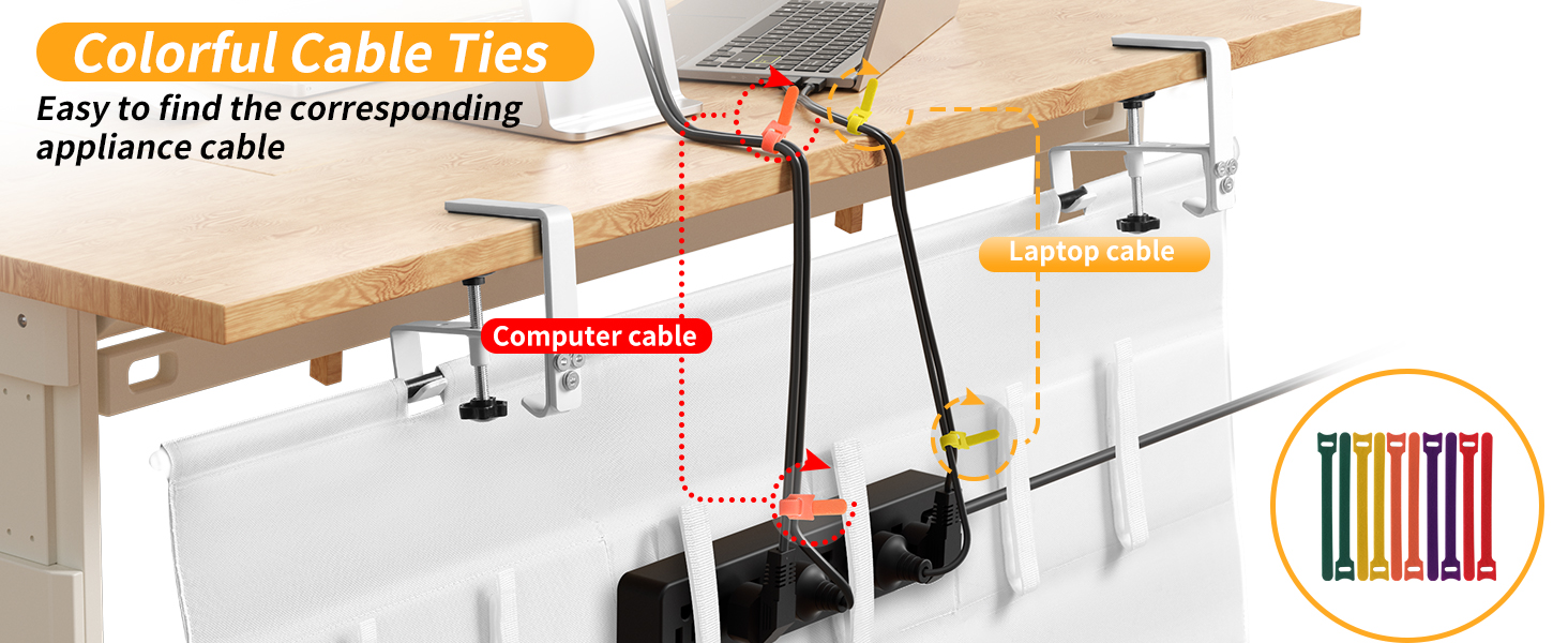 under desk cable management tray