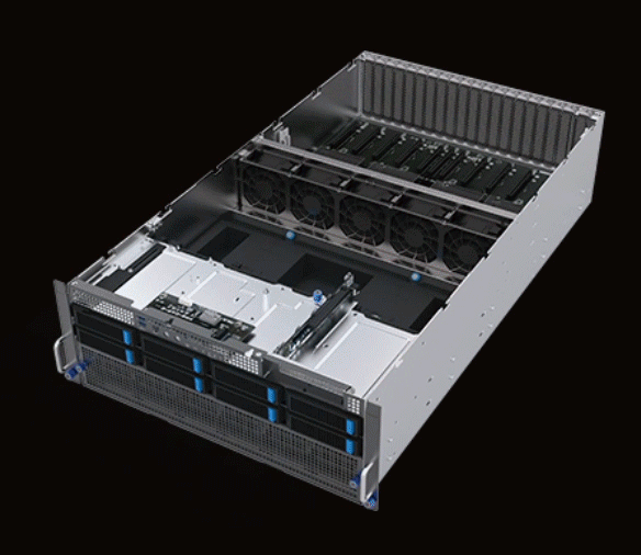 ASUS ESC8000-E11-3W10G 4U 8-GPU AI Deep Learning Server