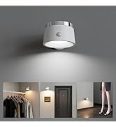 Speclux Battery Operated Wall Sconce Rechargeable Wireless LED Wall Lights Wall Lamp with Motion ...