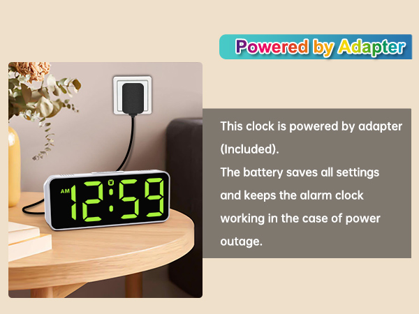 digital alarm clock