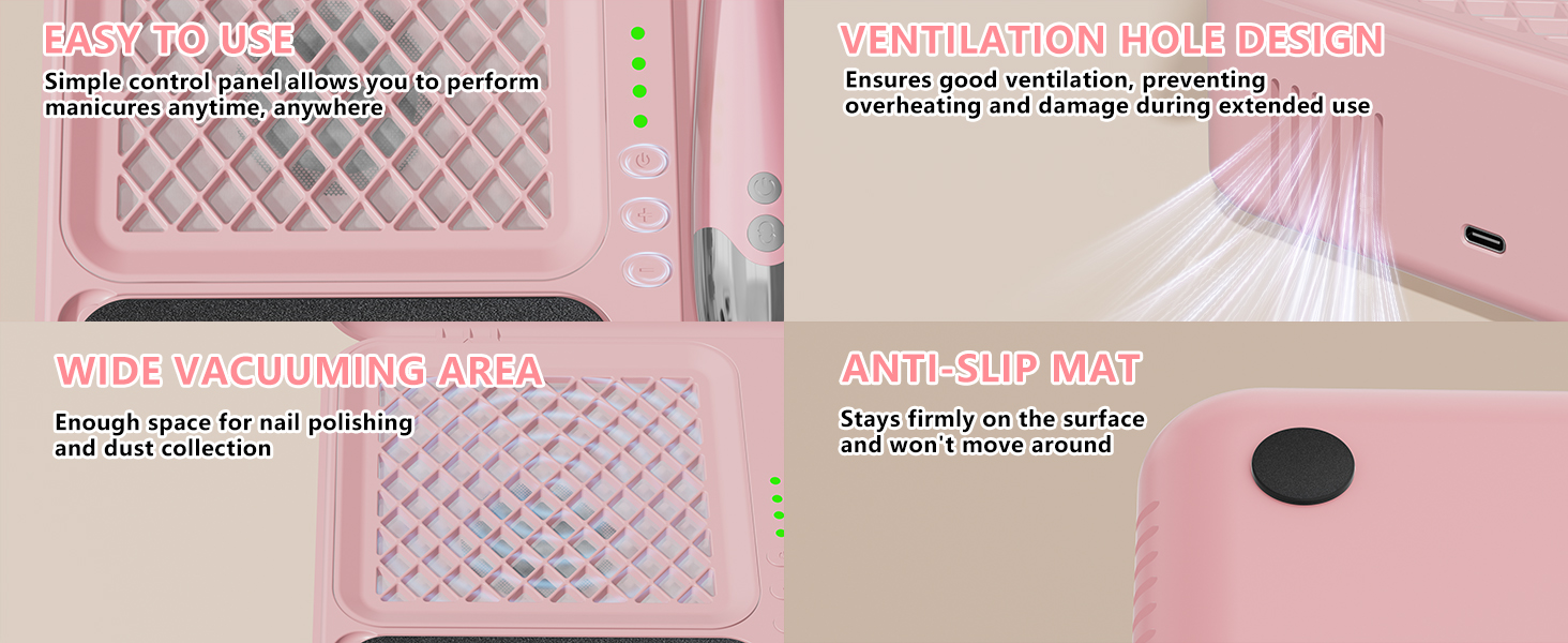 Nail Dust Collector Electric Nail Drill Kit
