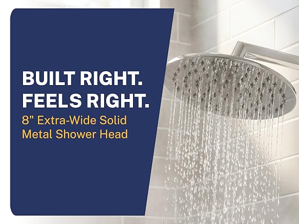 Extra Wide - 8-Inch Rain Shower Head