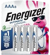 Energizer Ultimate Lithium AAA Batteries (8 Pack), Lithium Triple A Batteries