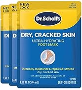 Dr. Scholl's Ultra Hydrating Foot Mask 3 Pack , Intensely Moisturizes Repairs and Softens Rough D...