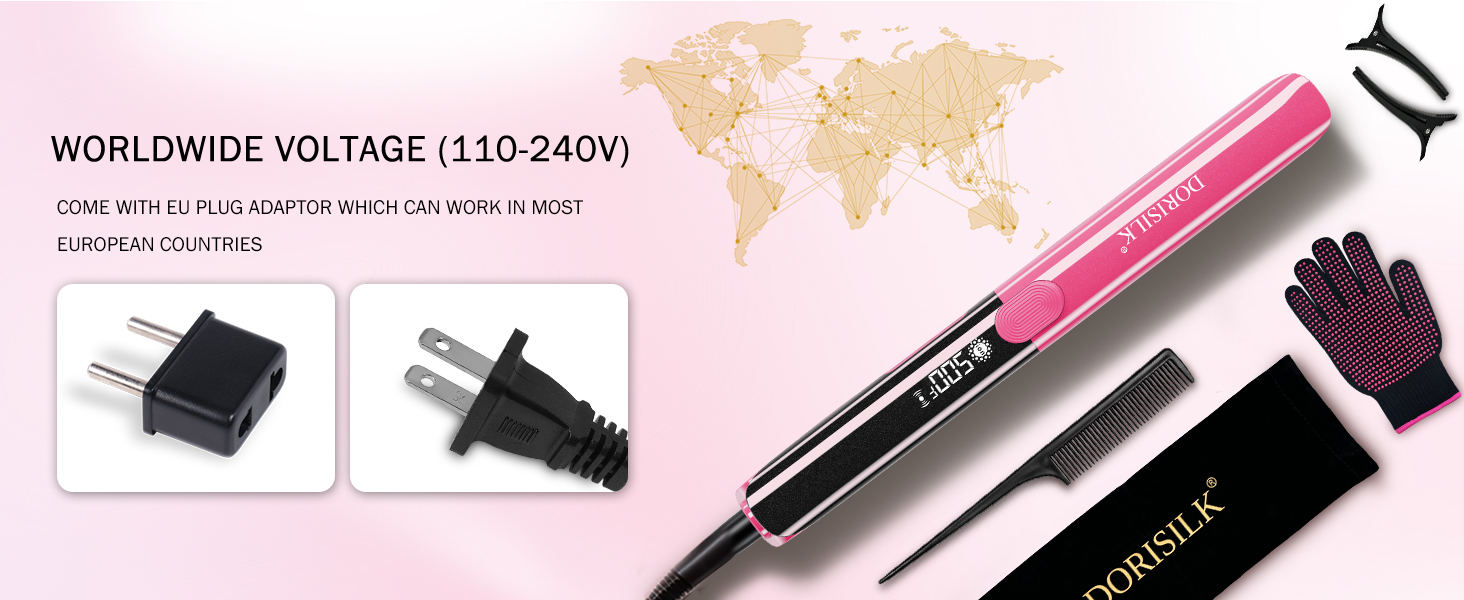 dual voltage hair straightener