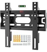Solid As Mountain Fixed TV Wall Mount Low Profile for 17-42” Universal Small Flat TVs &amp; Monitors,...