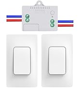 Cerhot Self Powered Wireless Light Switch Kit Remote Light Switches Wireless No Wiring No Battery...