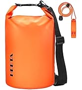 HEETA Waterproof Dry Bag for Women Men(Upgraded Version) 5L/10L/20L/30L/40L Roll Top Lightweight ...