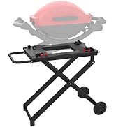 Portable Grill Cart for Weber Q100 Q1000 Q120 Q1200 Q200 Q2000 Q2200 Series Grills, Foldable Gril...