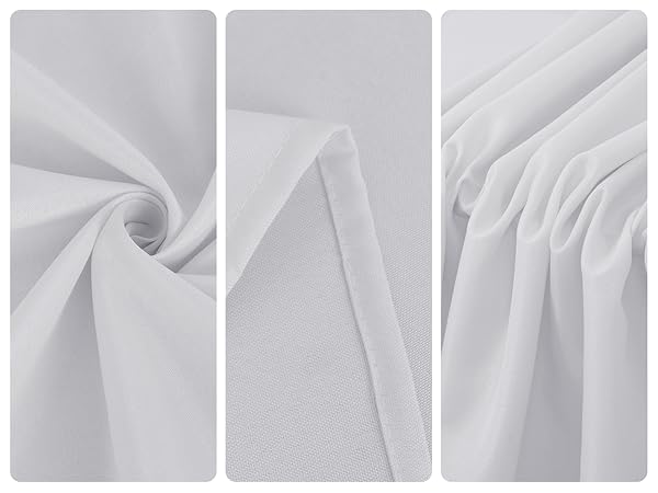 white round tablecloth