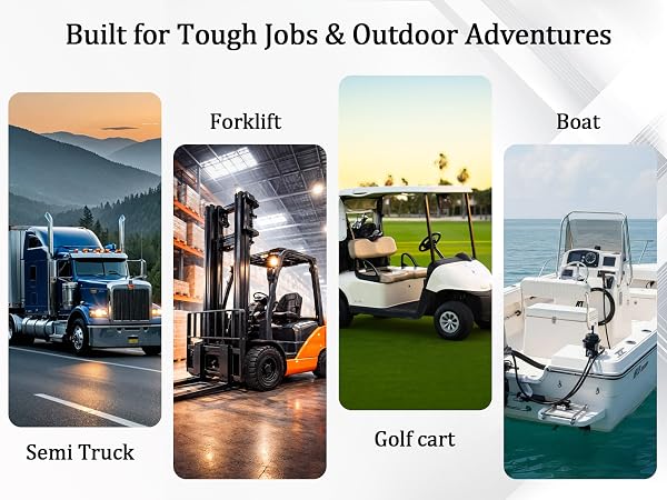 Heavy duty phone holder for boats, UTVs and work vehicles across demanding environments.