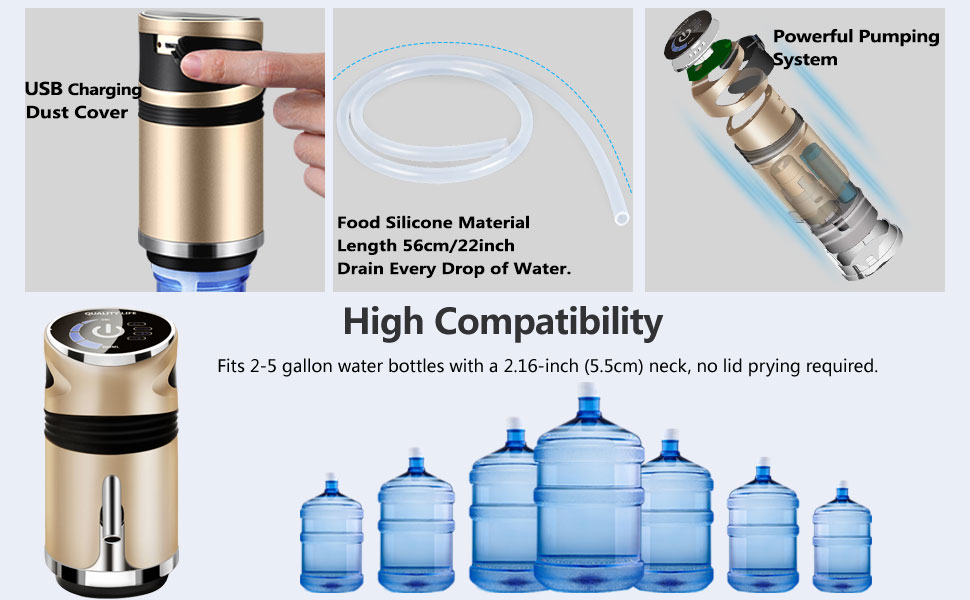 Water dispenser for 5 gallon bottle