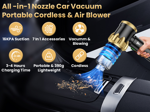 Car Vacuum Portable Cordless