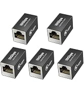 Jadaol [UL Listed RJ45 Coupler 10Gbps Shielded, Gold-Plated Contacts, Aluminum Alloy Inline Ether...