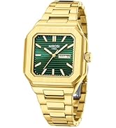 NIBOSI Men Watches Analog Quartz Stainless Steel Silver Watches for Men Waterproof Business Class...