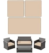 Snubbull 3 Pack Patio Furniture Cushions Replacement Set Fits for 4 Pieces of Wicker Rattan Patio...