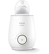 Philips AVENT Fast Baby Bottle Warmer with Smart Temperature Control and Automatic Shut-Off, SCF3...