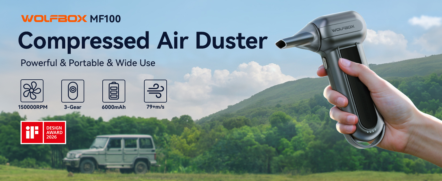 wolfbox compressed air duster, compressed air, air duster