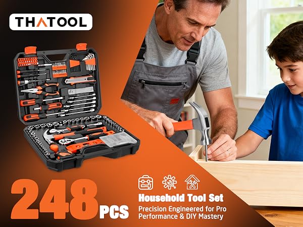 248 pcs Home Tool kit