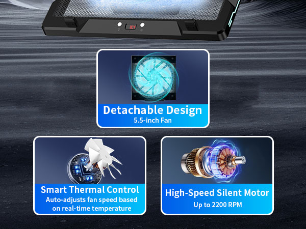 Intelligent Control &amp; Detachable Fans. Quiet, efficient, reliable