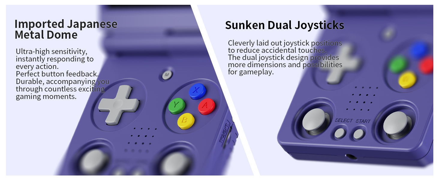 Flip Retro Game with dual joysticks