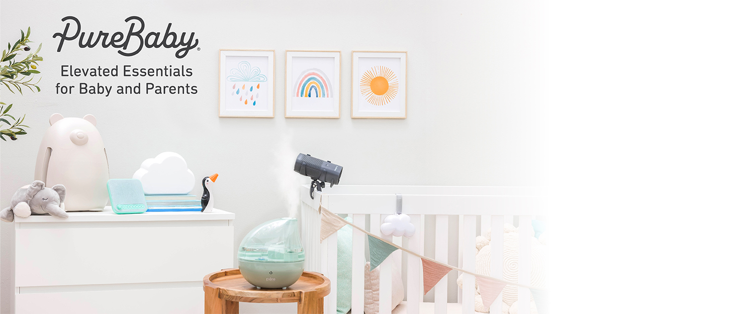 pure enrichment, purebaby, portable air purifier, baby products, air purifier for baby, stroller fan