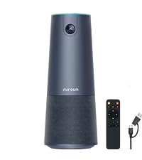 NUROUM C20(2nd Gen) HD Conference Webcam, 1080P Video Conferencing Camera with Microphone and Speake...