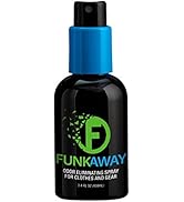 FunkAway Odor Eliminator Spray for Shoes, Clothes and Gear, 3.4 oz., Non-Aerosol; Mini Size for T...