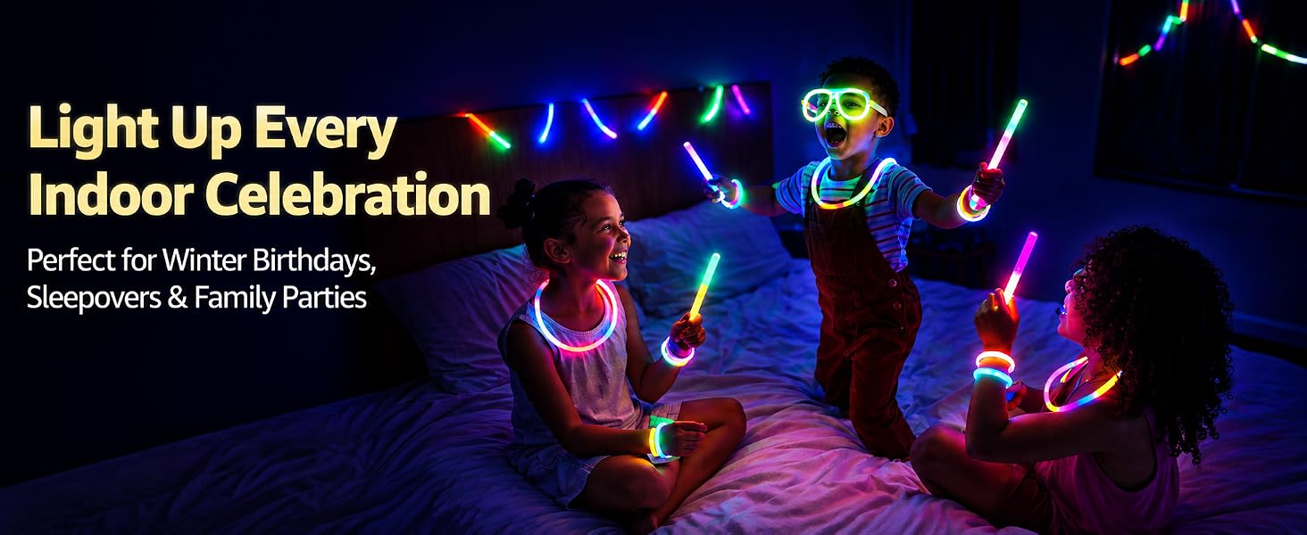 light up indoor celebration winter birthdays sleepover family parties