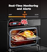 Vuwwey Instant Read Meat Thermometer Digital for Cooking with Dual Probe, Big Backlit &amp; Calibrati...