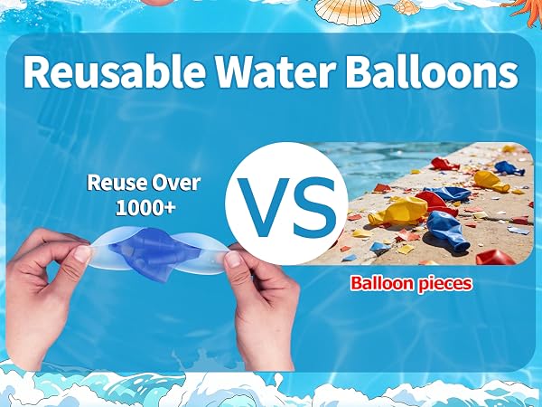 Soft Silicone Reusable Water Balls for Toddler