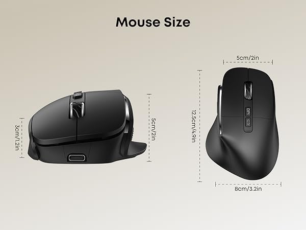 Wireless Bluetooth Mouse with best size