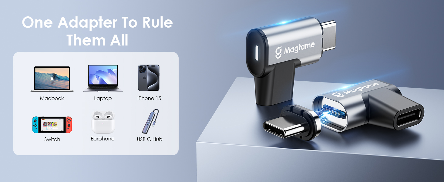 magnetic right angle usb c adapter 240w 24pin