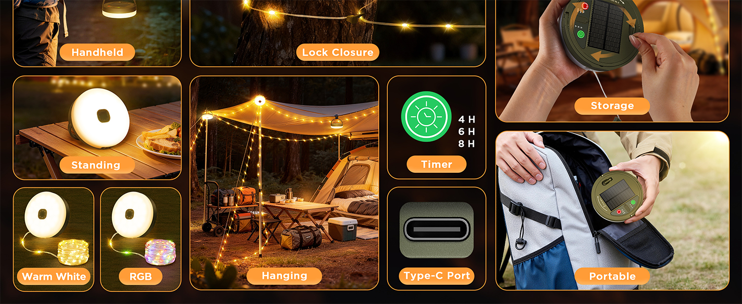 solar powered camping lights,solar camp lights,luci solar string lights,solar camping
