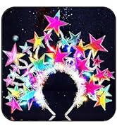GORTIN Light up Stars Headband LED Headpiece Glowing Halloween Costume Headwear Rave Hair Accesso...
