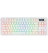 MechLands AJAZZ AK870 V2 TKL Gasket Mechanical Keyboard, BT5.0/2.4GHz/USB-C Wireless Gaming Keybo...