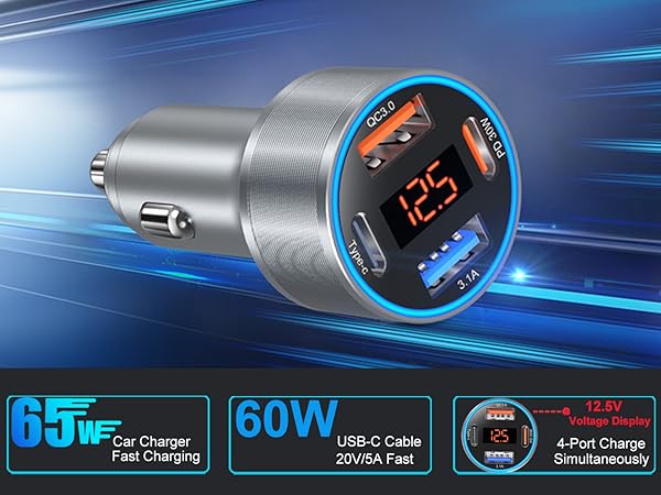 usb c super fast type c car charger for samsung android phone 