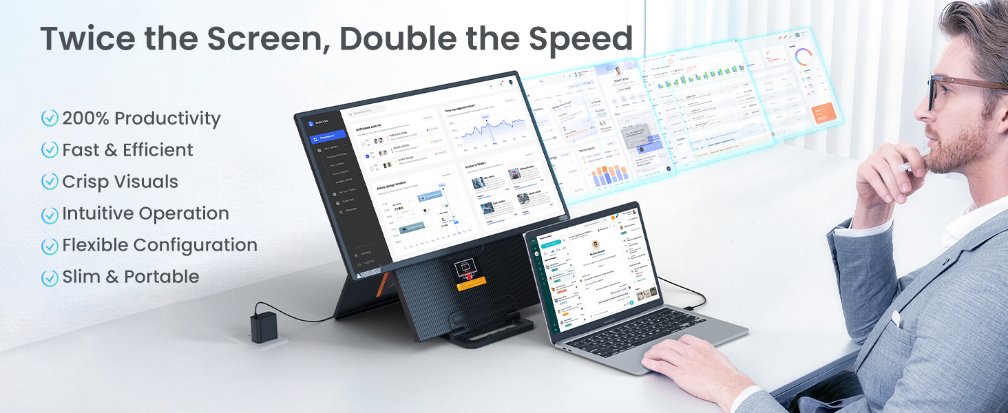 Twice the Screen, Double the Speed
