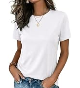 Zeagoo Womens Tshirt Short Sleeve Summer Tops Crewneck Casual Basic Tee Shirts Spring Clothes Tre...