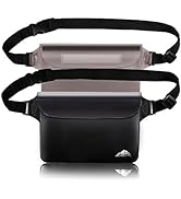 HEETA 2 Pack Waterproof Pouch, Screen Touch Sensitive Waterproof Dry Bag with Adjustable Waist St...
