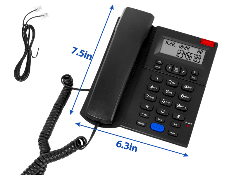 home house desk wall phone with caller id speaker phone