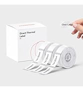 NIIMBOT Label Maker Tape for D11/D110/D101 Label Maker, 14 x 30 mm (0.55'' x 1.18''), 3Rolls for ...